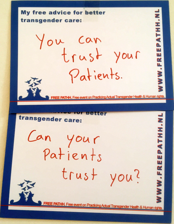 U kunt uw patiënten vertrouwen.  Kunnen uw patiënten u vertrouwen?
