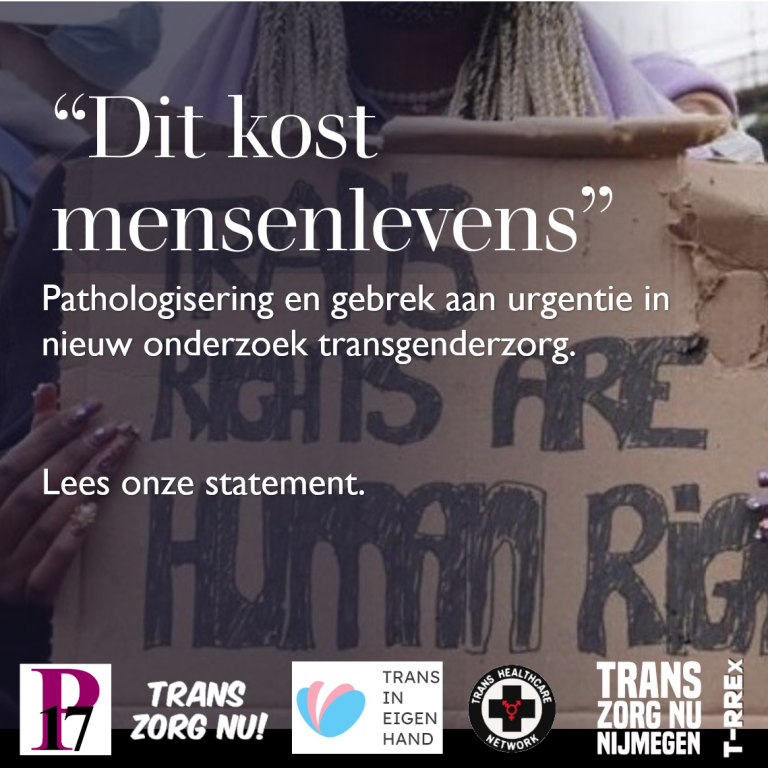 Pathologisering en gebrek aan urgentie in nieuw onderzoek transgenderzorg: “Dit kost mensenlevens”